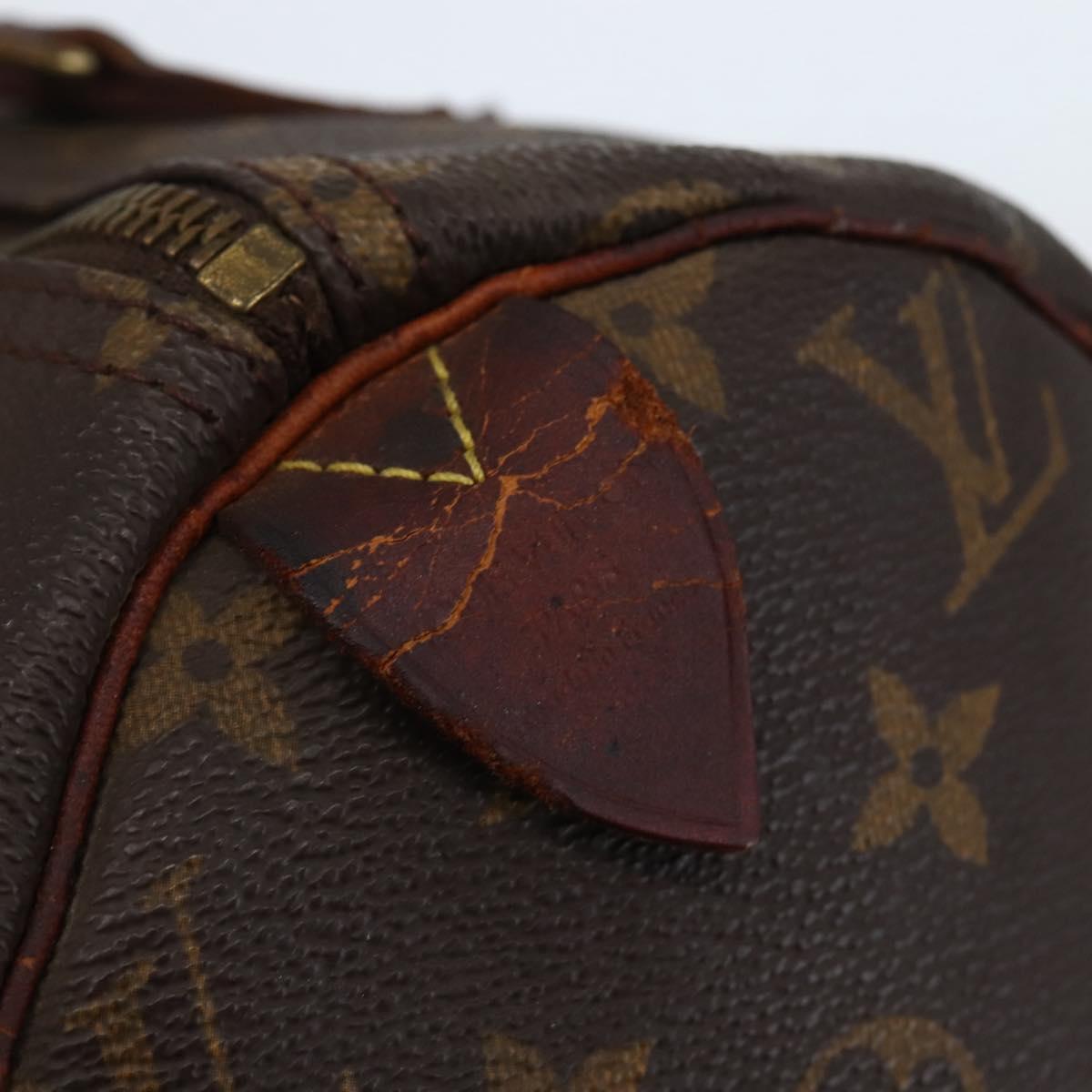 LOUIS VUITTON Monogram Speedy 30 Hand Bag M41526 LV Auth 144104
