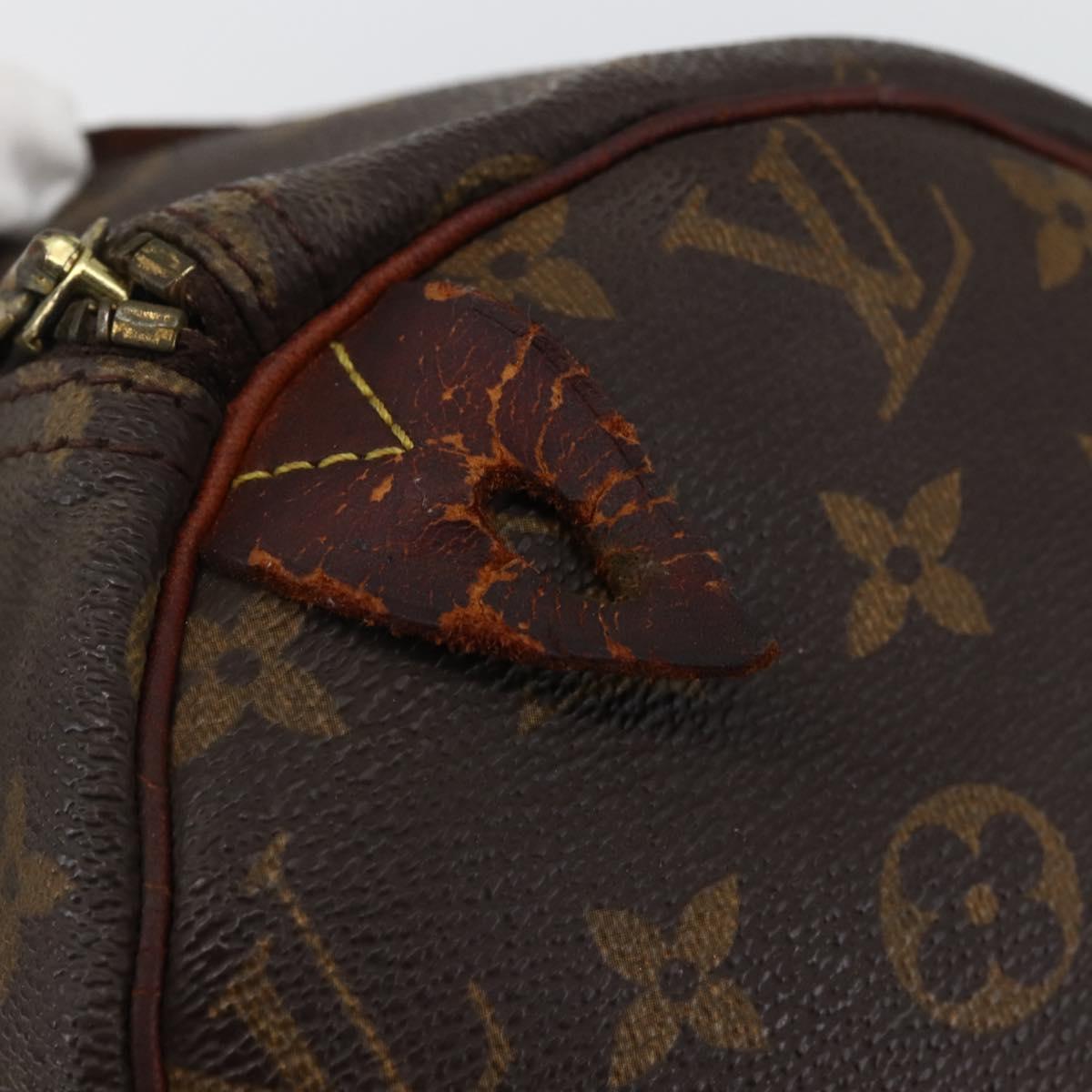 LOUIS VUITTON Monogram Speedy 30 Hand Bag M41526 LV Auth 144104