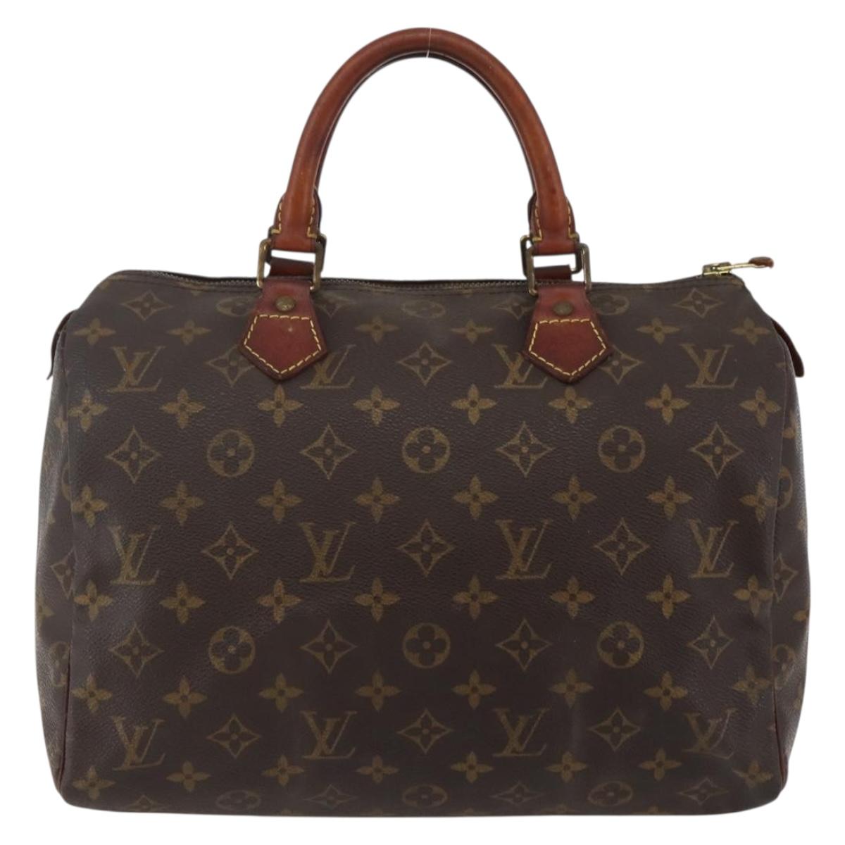 LOUIS VUITTON Monogram Speedy 30 Hand Bag M41526 LV Auth 144104