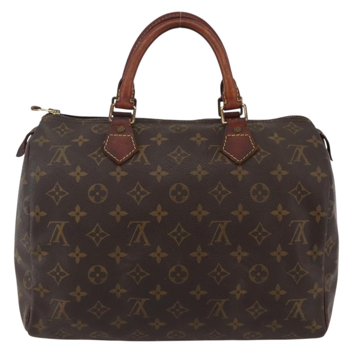 LOUIS VUITTON Monogram Speedy 30 Hand Bag M41526 LV Auth 144104