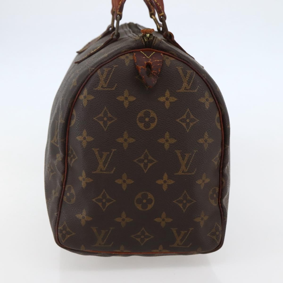 LOUIS VUITTON Monogram Speedy 30 Hand Bag M41526 LV Auth 144104