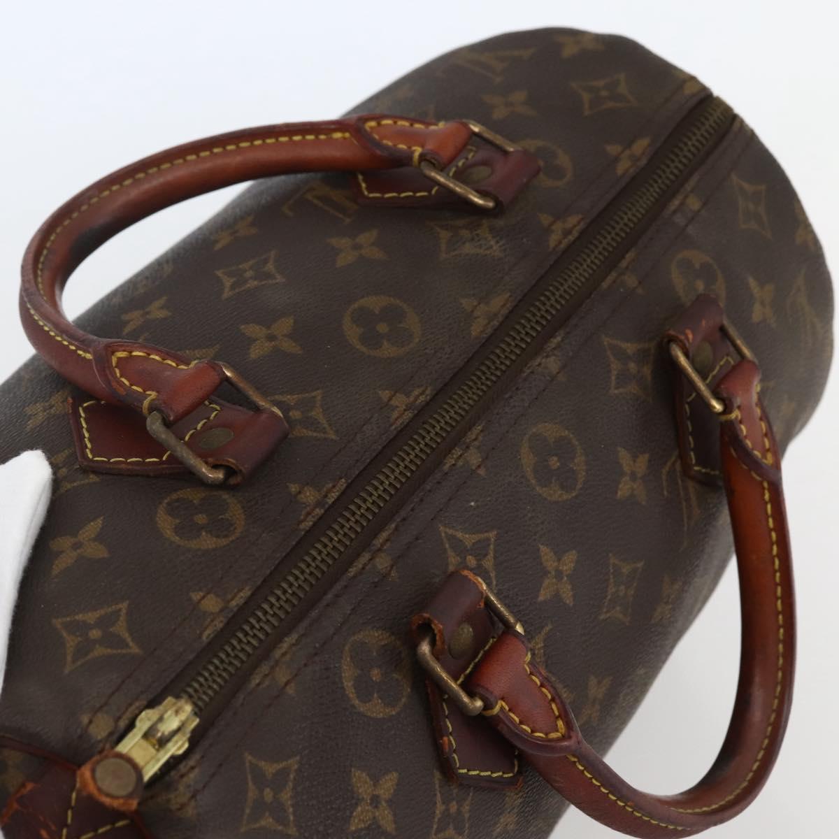 LOUIS VUITTON Monogram Speedy 30 Hand Bag M41526 LV Auth 144104
