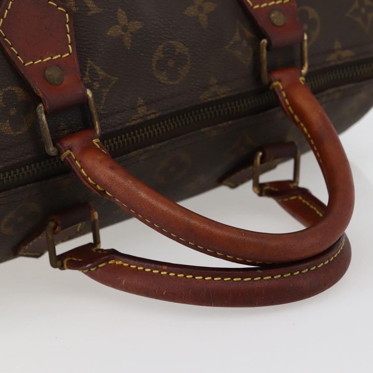 LOUIS VUITTON Monogram Speedy 30 Hand Bag M41526 LV Auth 144104