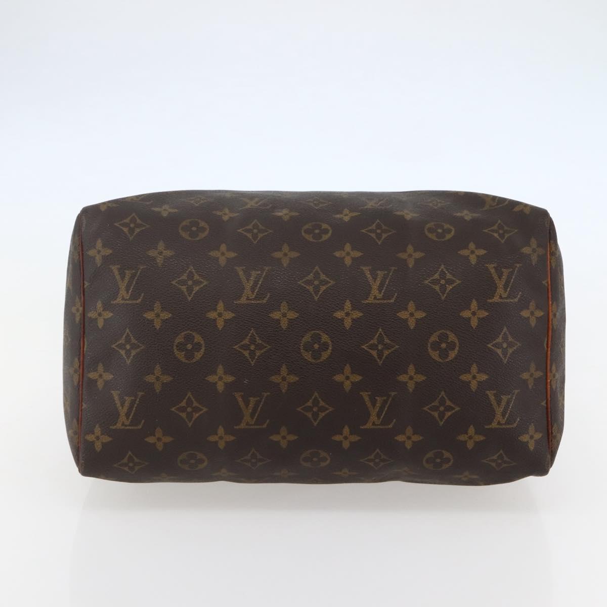 LOUIS VUITTON Monogram Speedy 30 Hand Bag M41526 LV Auth 144104