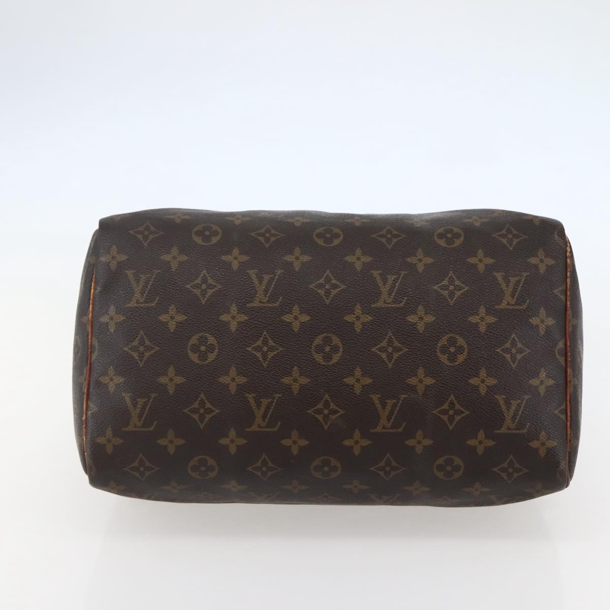 LOUIS VUITTON Monogram Speedy 30 Hand Bag M41526 LV Auth 144105