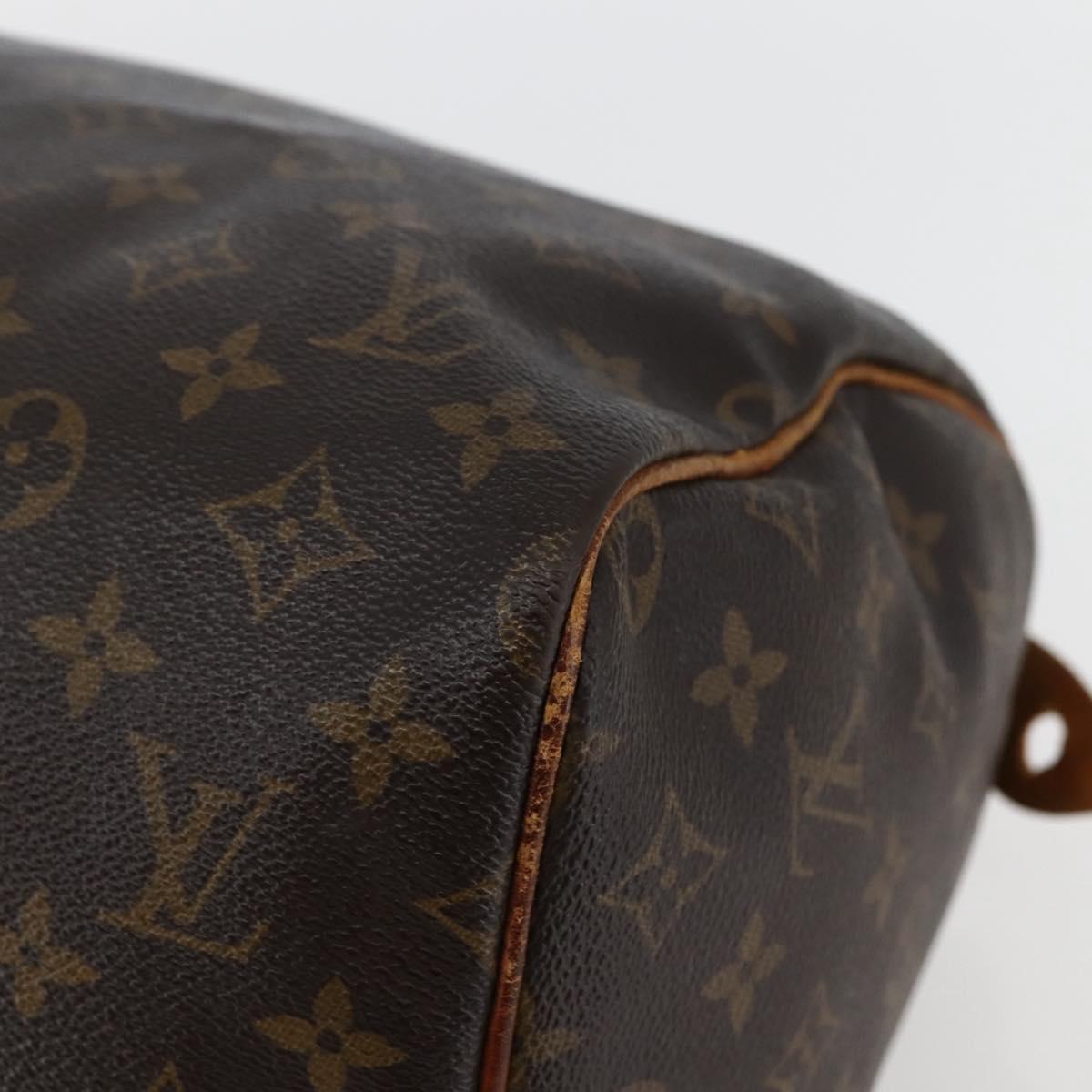 LOUIS VUITTON Monogram Speedy 30 Hand Bag M41526 LV Auth 144105