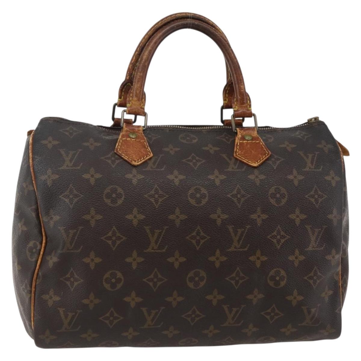 LOUIS VUITTON Monogram Speedy 30 Hand Bag M41526 LV Auth 144105