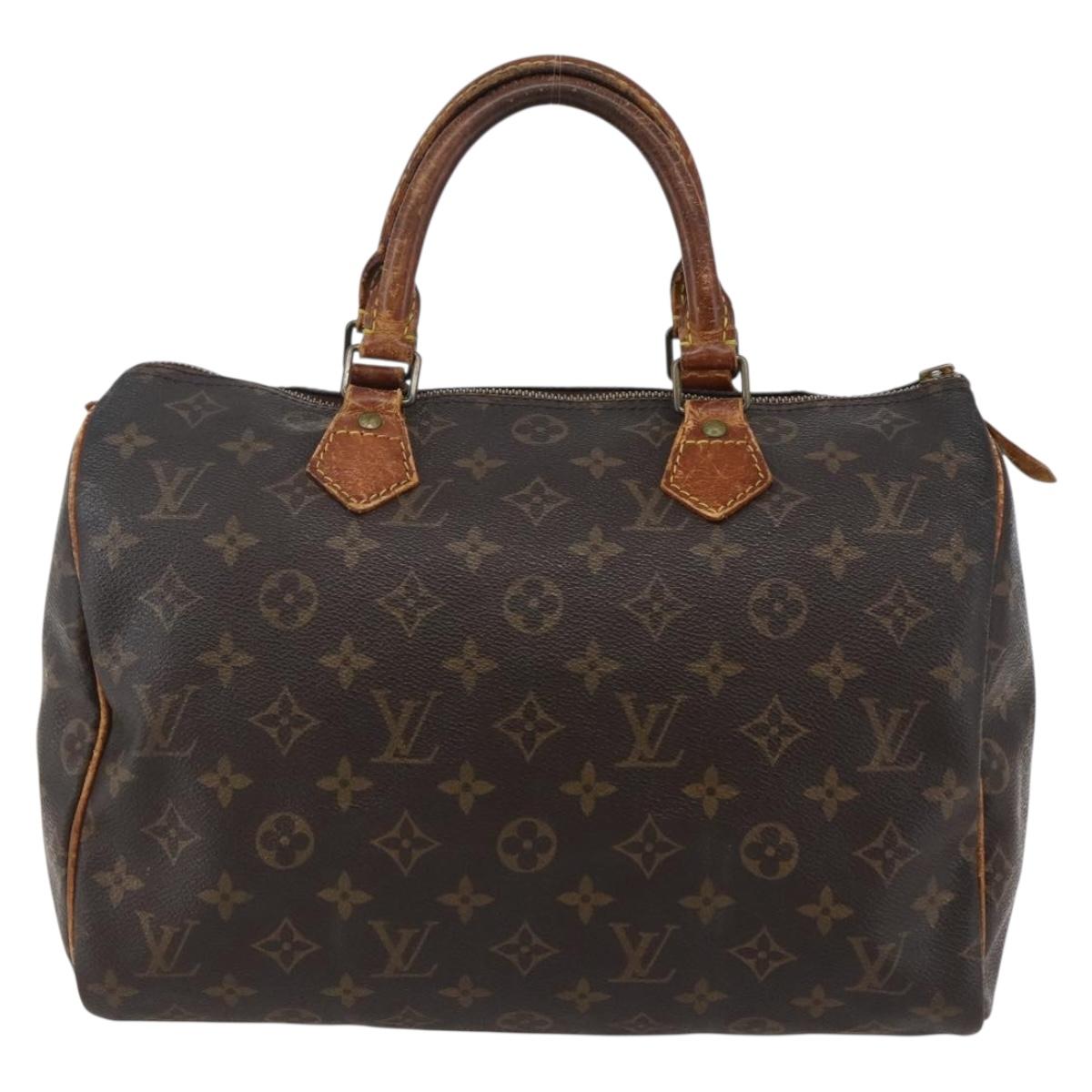 LOUIS VUITTON Monogram Speedy 30 Hand Bag M41526 LV Auth 144105