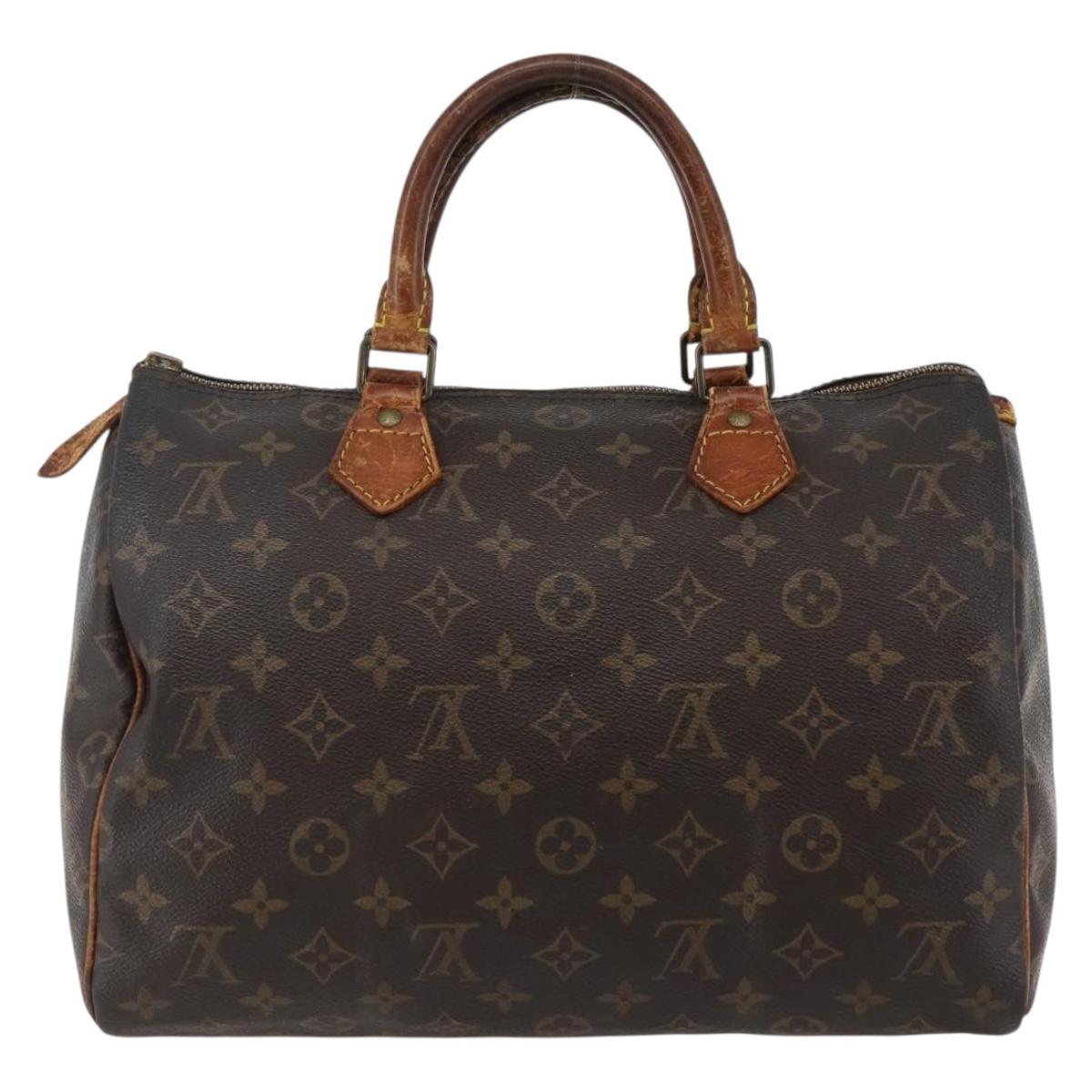 LOUIS VUITTON Monogram Speedy 30 Hand Bag M41526 LV Auth 144105