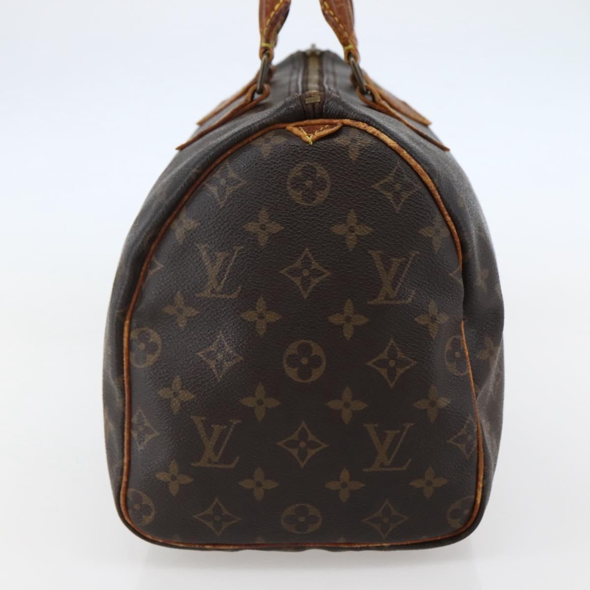 LOUIS VUITTON Monogram Speedy 30 Hand Bag M41526 LV Auth 144105