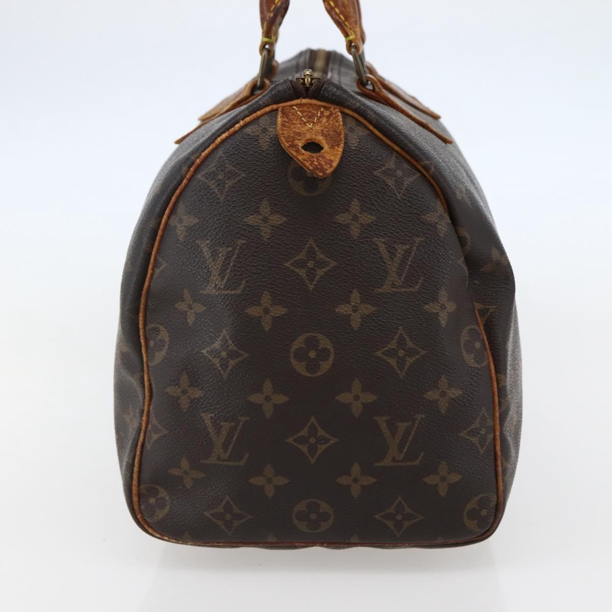 LOUIS VUITTON Monogram Speedy 30 Hand Bag M41526 LV Auth 144105