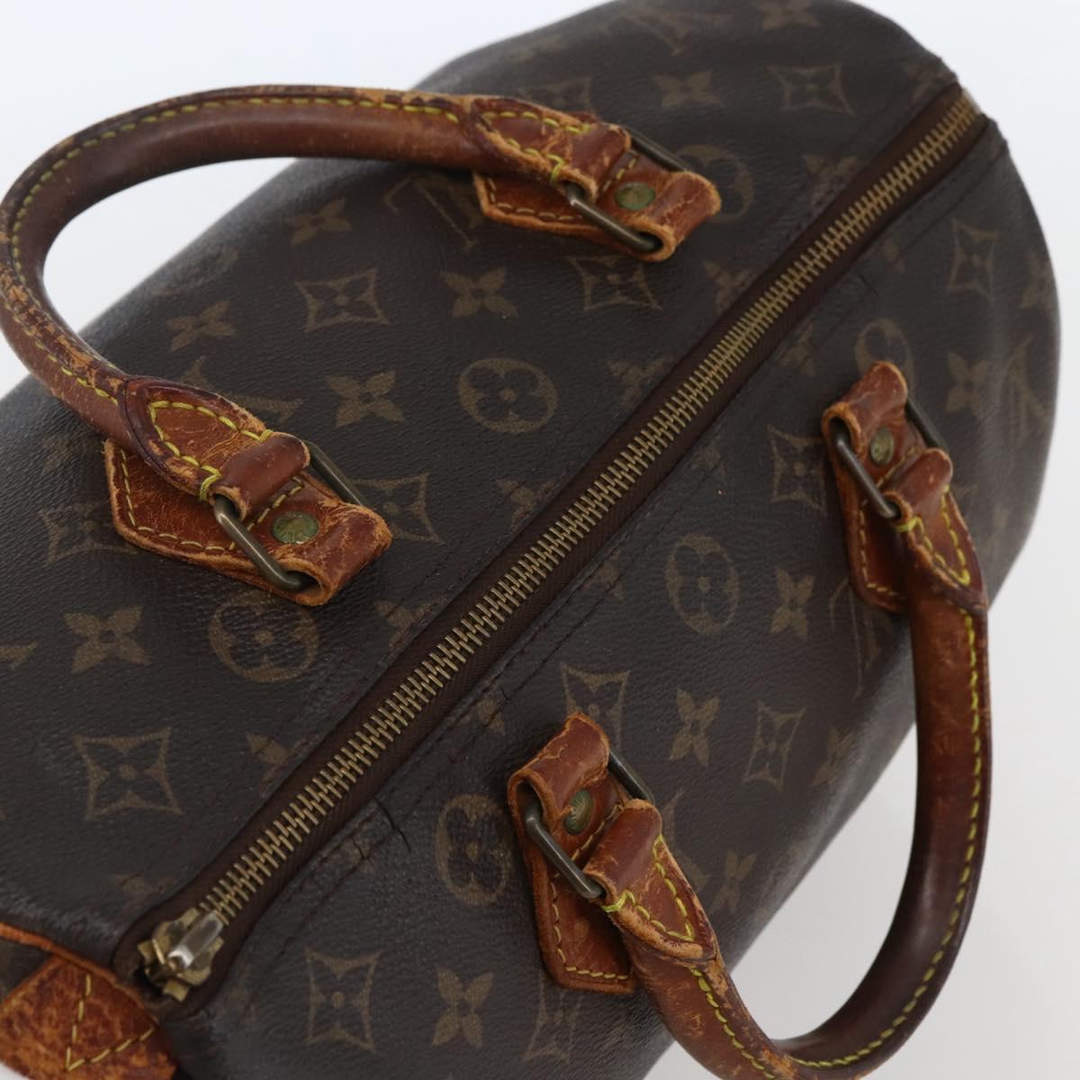 LOUIS VUITTON Monogram Speedy 30 Hand Bag M41526 LV Auth 144105