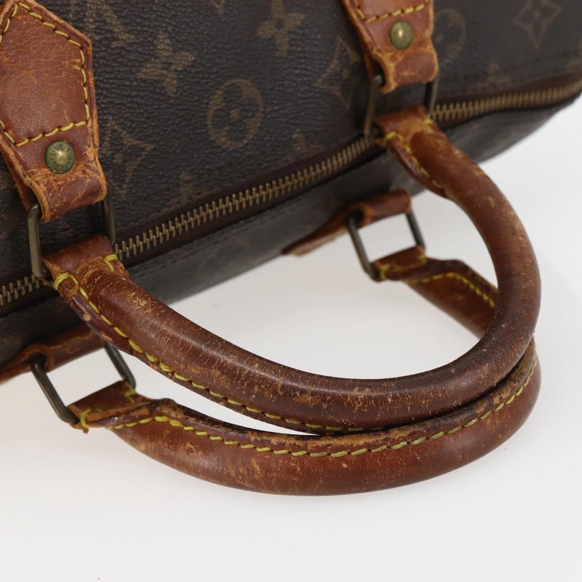 LOUIS VUITTON Monogram Speedy 30 Hand Bag M41526 LV Auth 144105