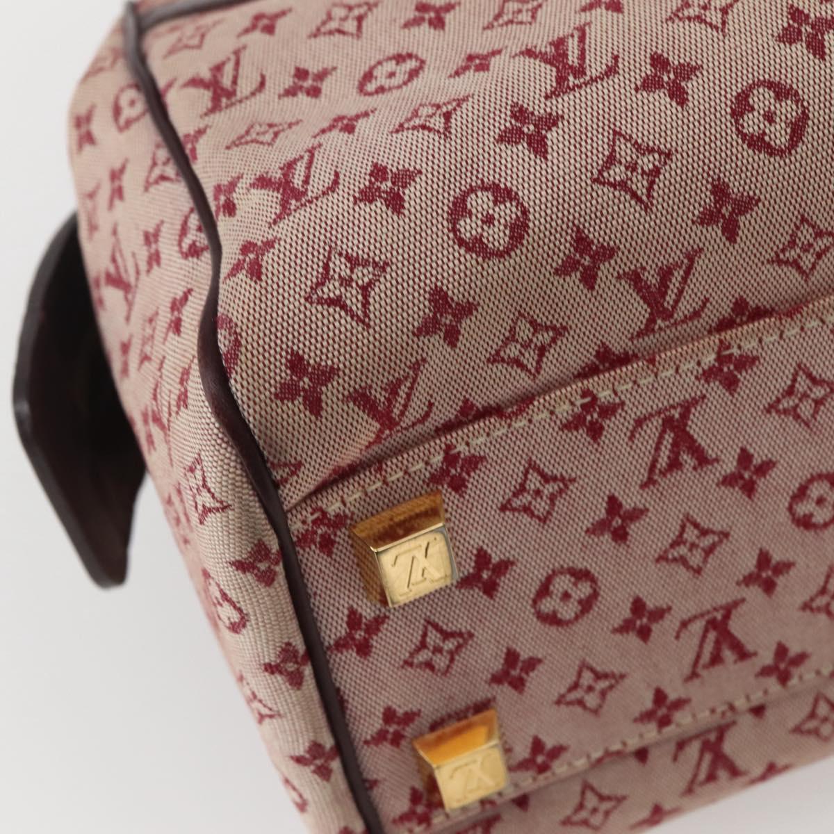 LOUIS VUITTON Monogram Mini Josephine PM Hand Bag Red M92314 LV Auth 144108