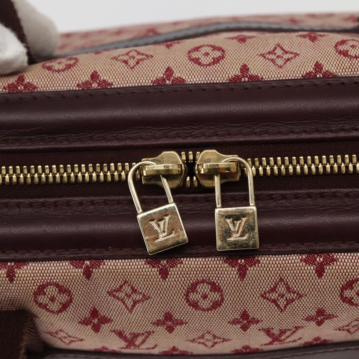 LOUIS VUITTON Monogram Mini Josephine PM Hand Bag Red M92314 LV Auth 144108