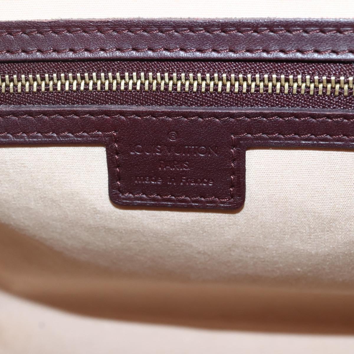 LOUIS VUITTON Monogram Mini Josephine PM Hand Bag Red M92314 LV Auth 144108