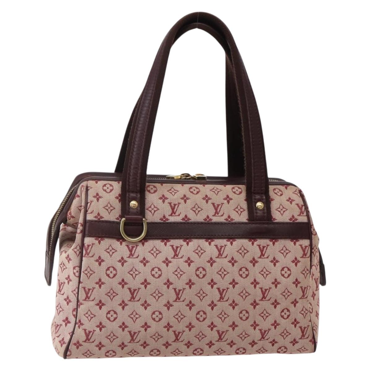 LOUIS VUITTON Monogram Mini Josephine PM Hand Bag Red M92314 LV Auth 144108