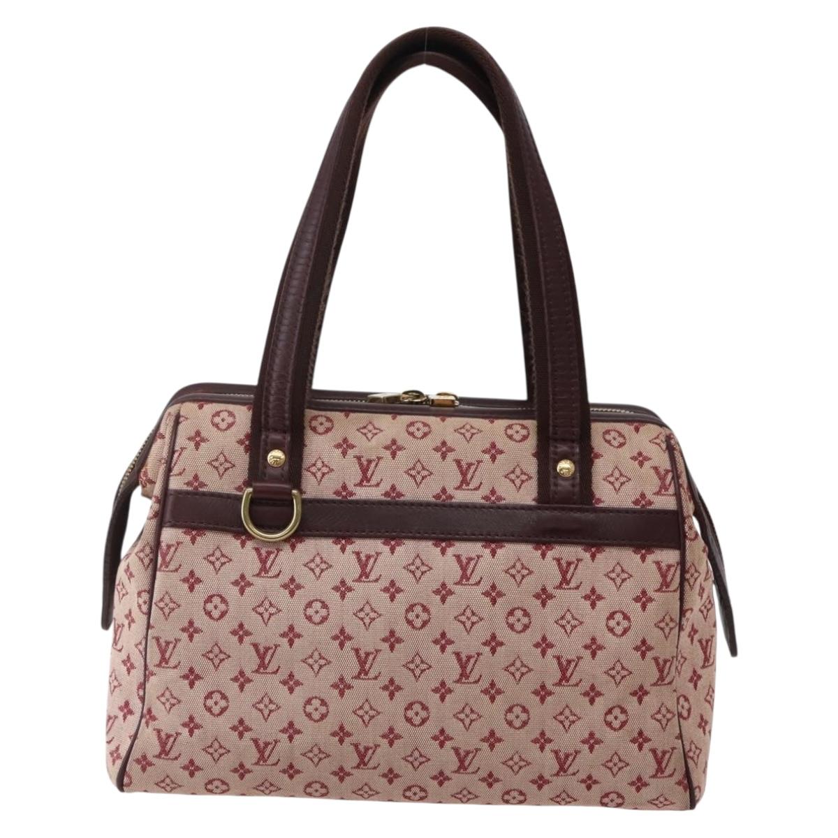 LOUIS VUITTON Monogram Mini Josephine PM Hand Bag Red M92314 LV Auth 144108