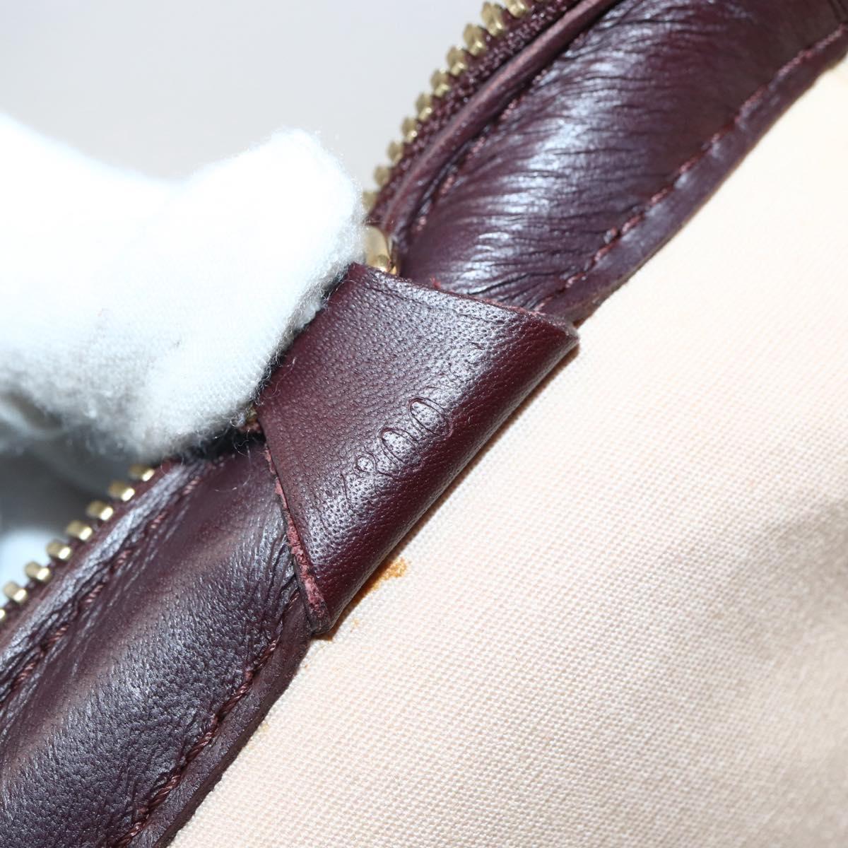 LOUIS VUITTON Monogram Mini Josephine PM Hand Bag Red M92314 LV Auth 144108