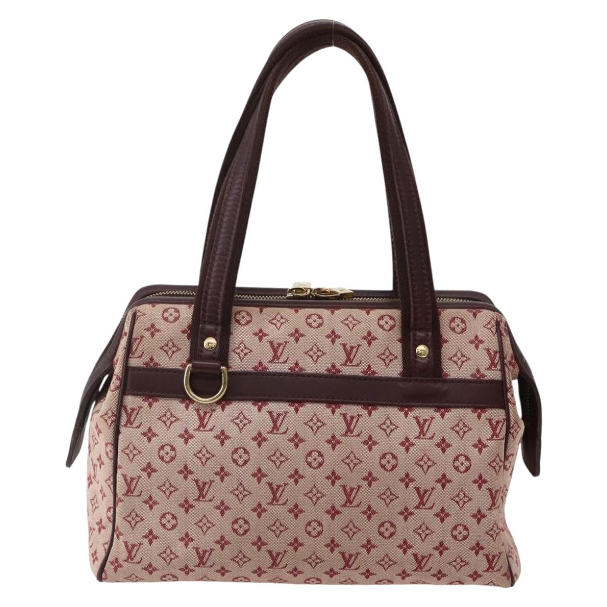 LOUIS VUITTON Monogram Mini Josephine PM Hand Bag Red M92314 LV Auth 144108