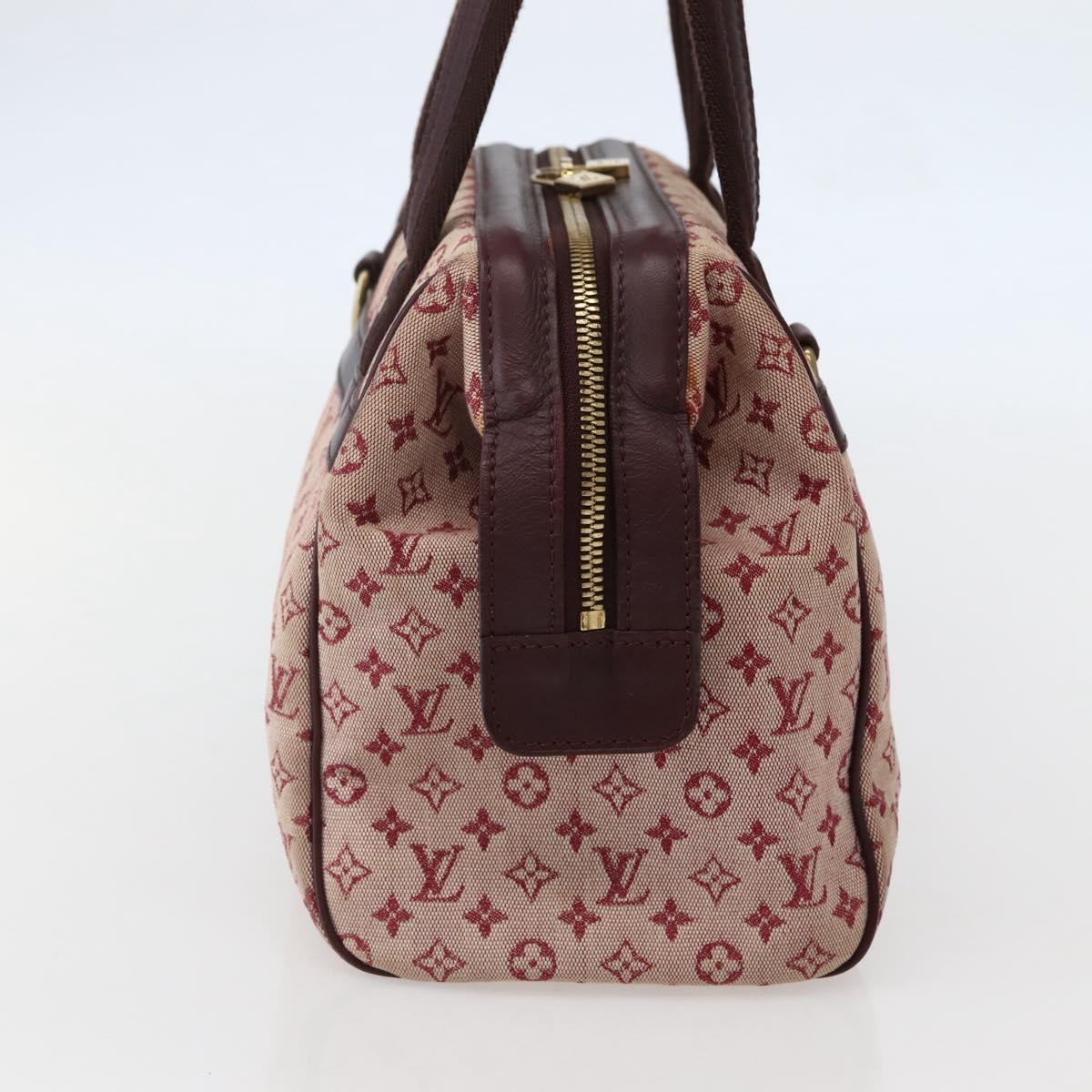 LOUIS VUITTON Monogram Mini Josephine PM Hand Bag Red M92314 LV Auth 144108