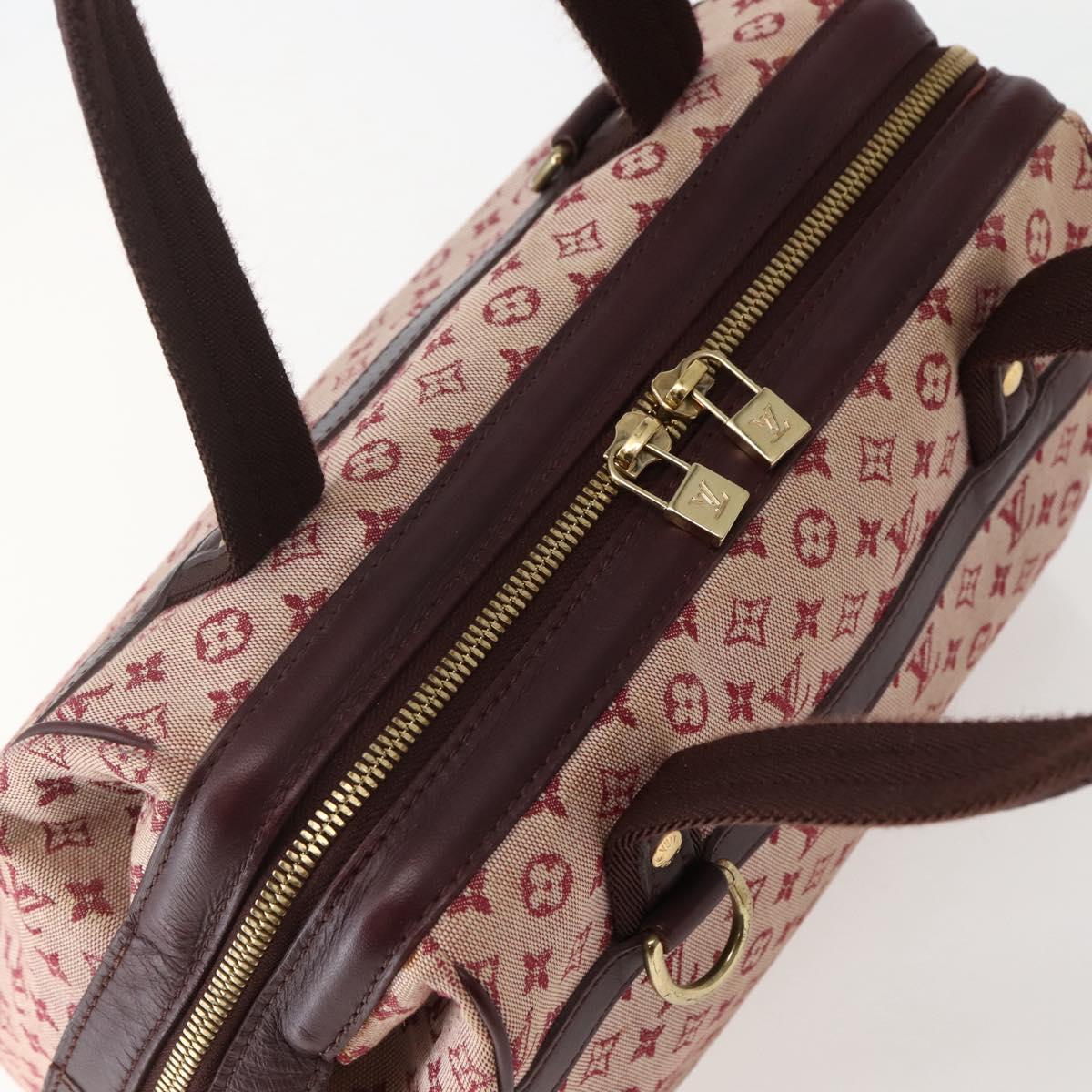 LOUIS VUITTON Monogram Mini Josephine PM Hand Bag Red M92314 LV Auth 144108