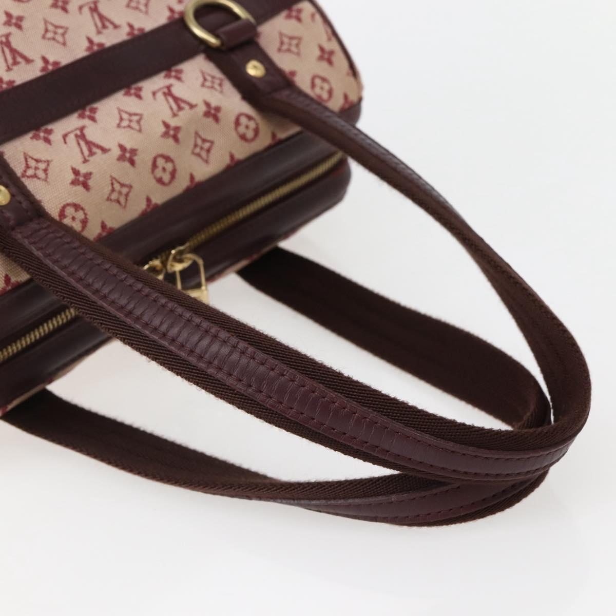 LOUIS VUITTON Monogram Mini Josephine PM Hand Bag Red M92314 LV Auth 144108
