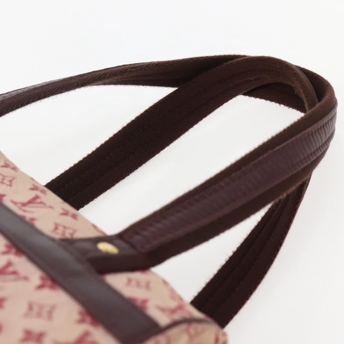LOUIS VUITTON Monogram Mini Josephine PM Hand Bag Red M92314 LV Auth 144108