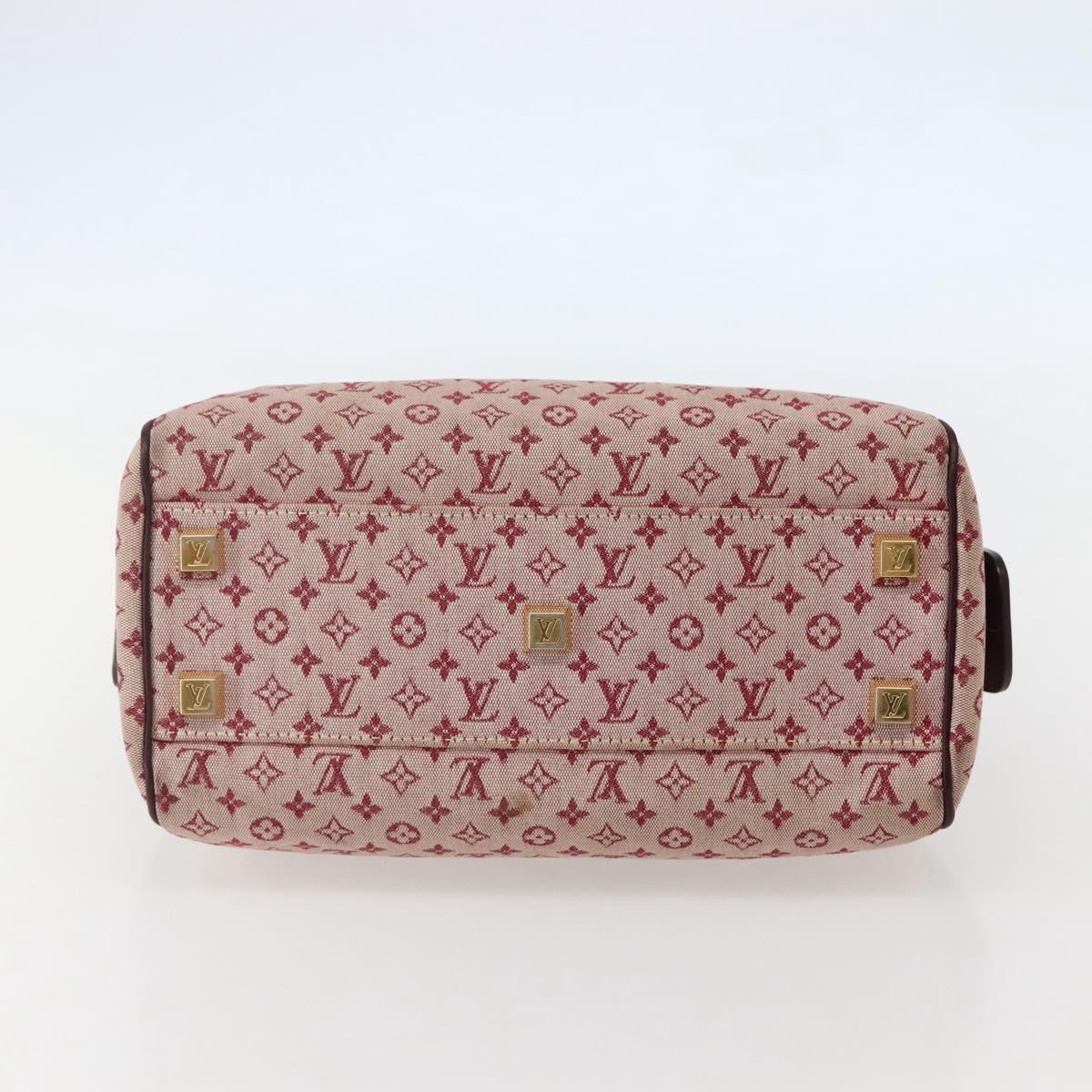 LOUIS VUITTON Monogram Mini Josephine PM Hand Bag Red M92314 LV Auth 144108