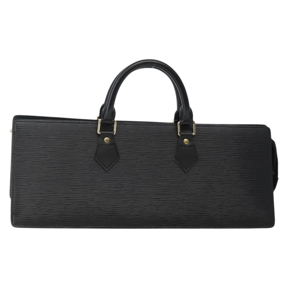 LOUIS VUITTON Epi Sac Triangle Hand Bag Black M52092 LV Auth 144109