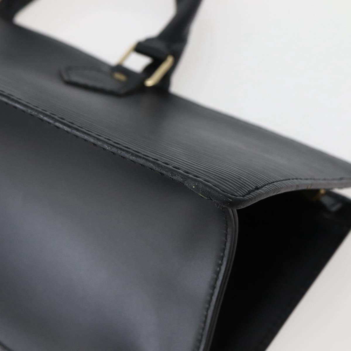 LOUIS VUITTON Epi Sac Triangle Hand Bag Black M52092 LV Auth 144109