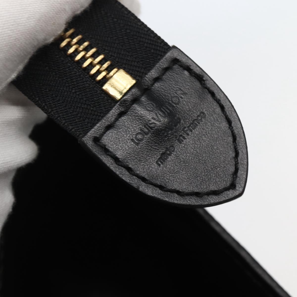 LOUIS VUITTON Epi Sac Triangle Hand Bag Black M52092 LV Auth 144109