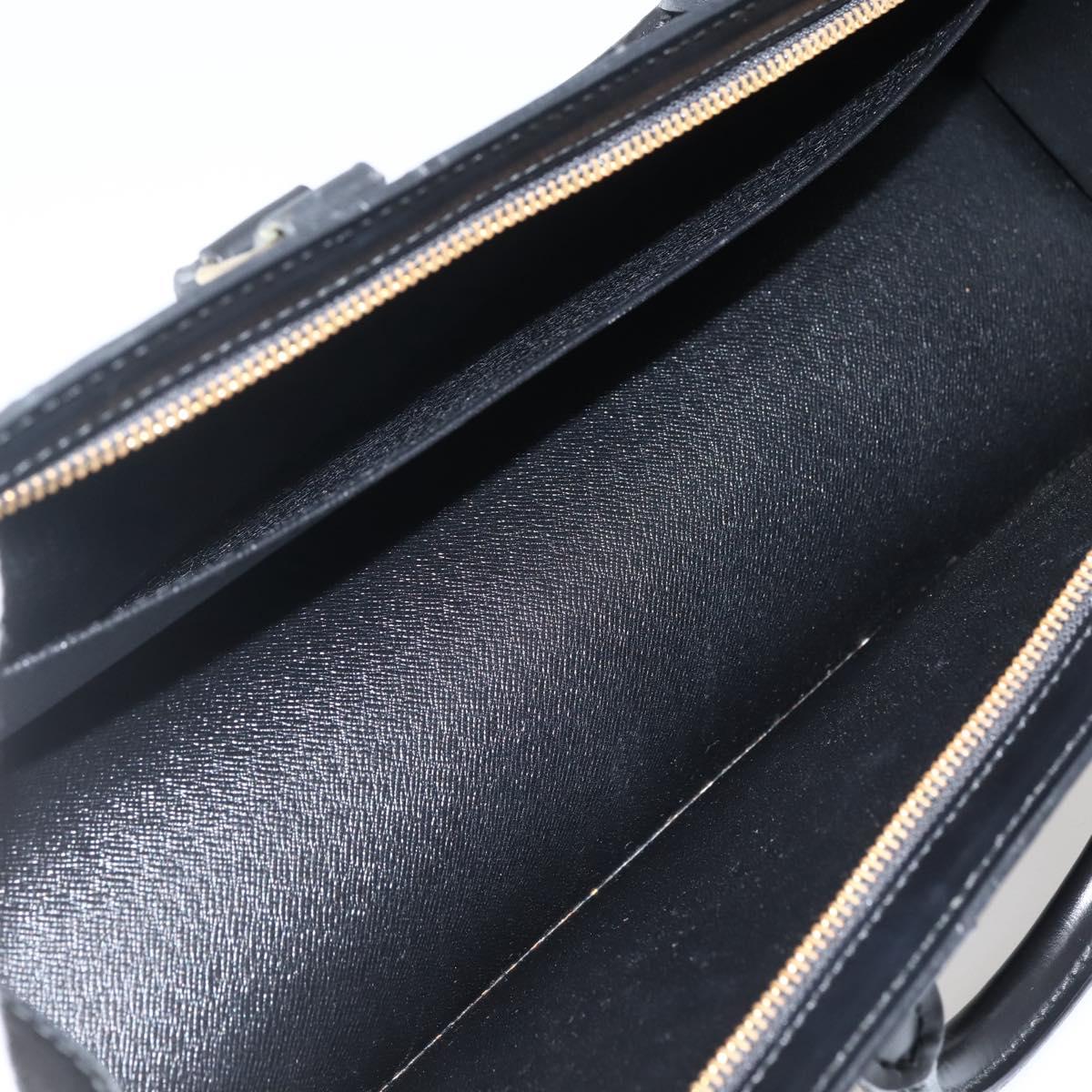LOUIS VUITTON Epi Sac Triangle Hand Bag Black M52092 LV Auth 144109