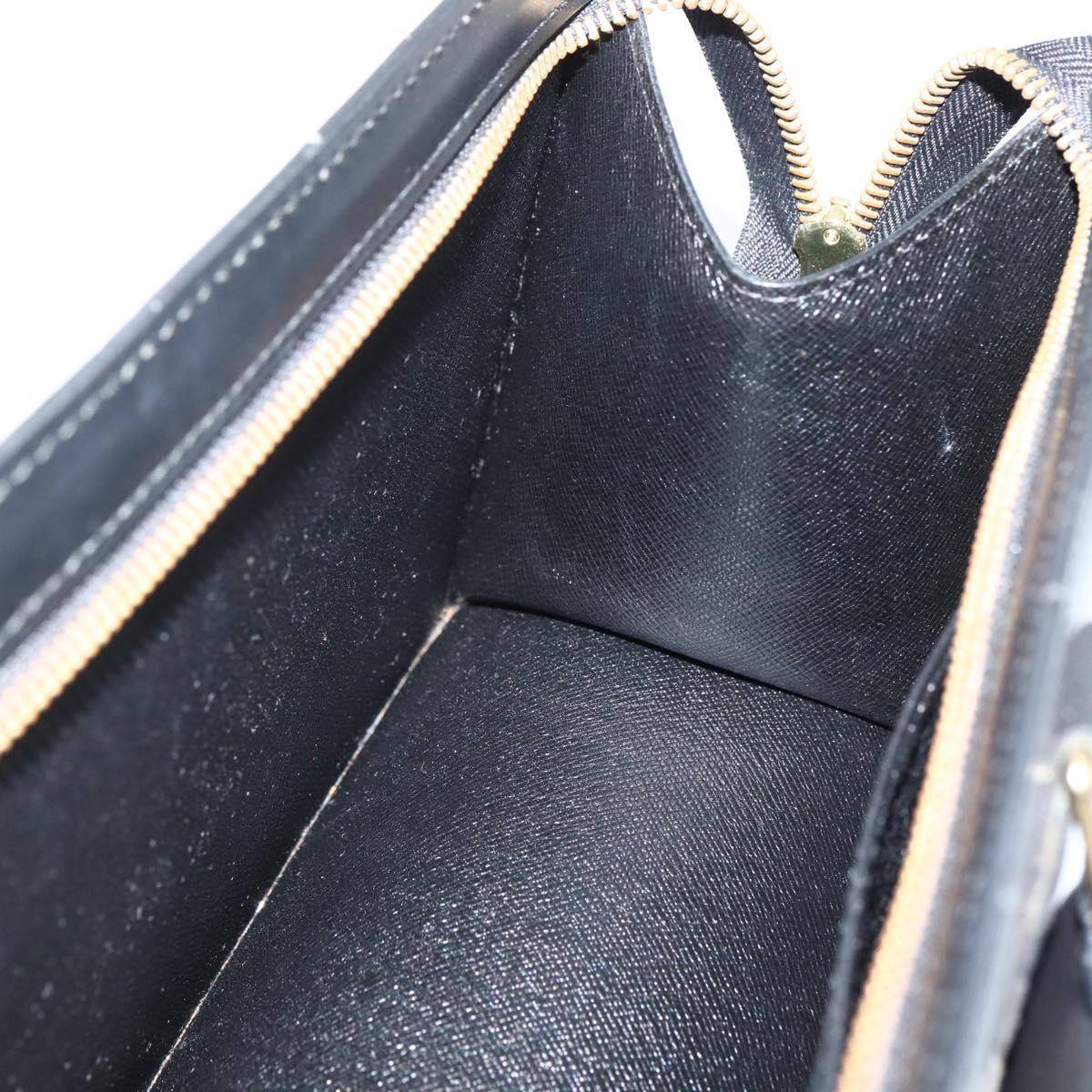 LOUIS VUITTON Epi Sac Triangle Hand Bag Black M52092 LV Auth 144109