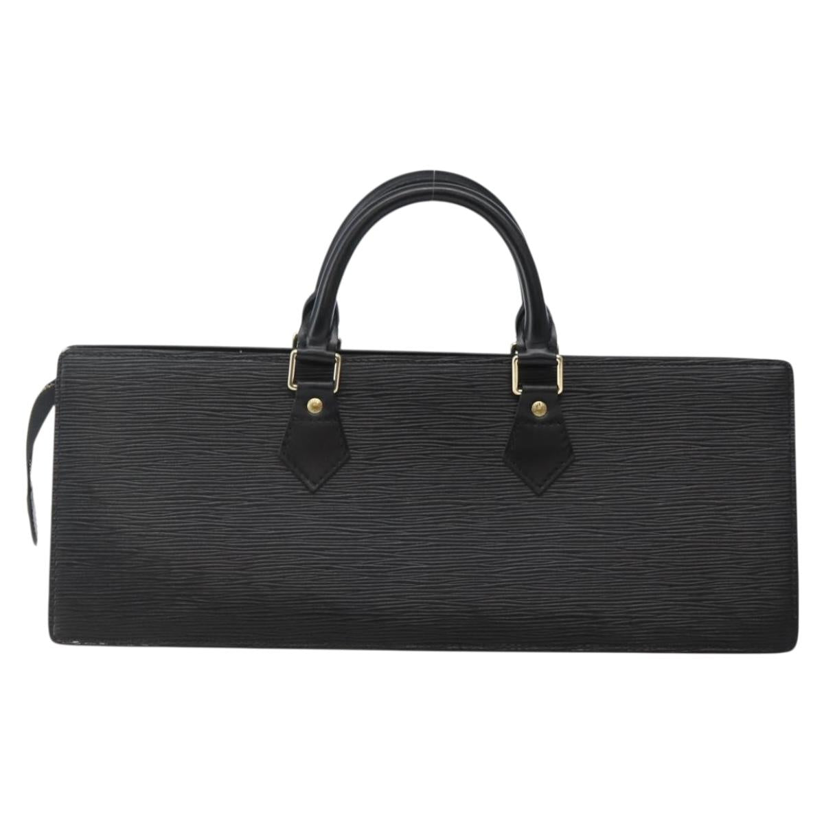LOUIS VUITTON Epi Sac Triangle Hand Bag Black M52092 LV Auth 144109