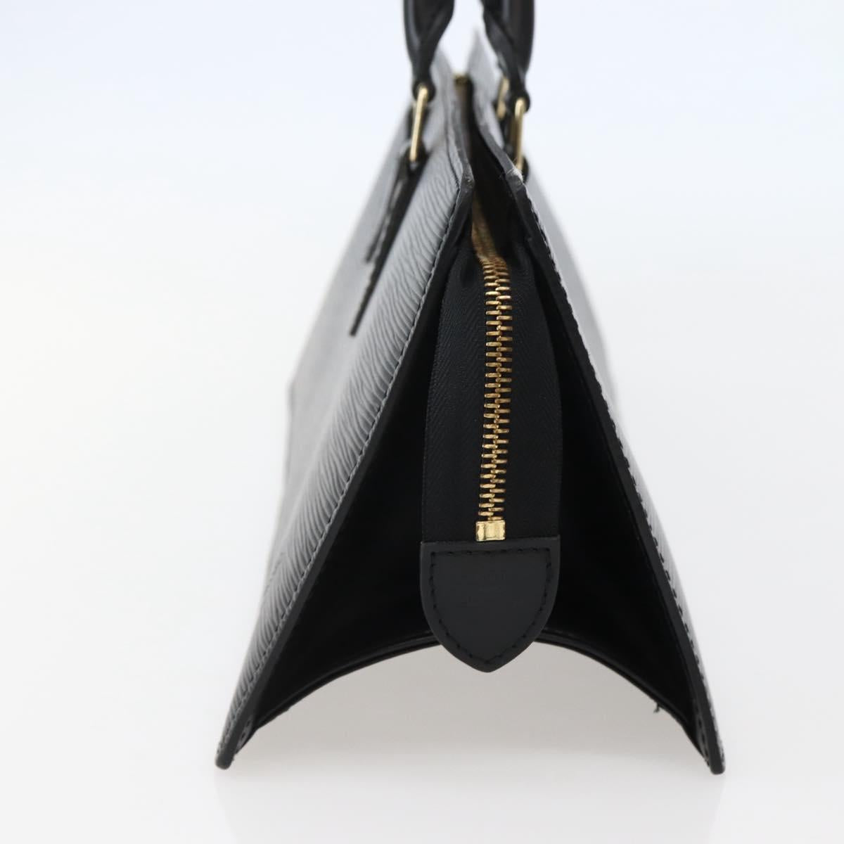LOUIS VUITTON Epi Sac Triangle Hand Bag Black M52092 LV Auth 144109