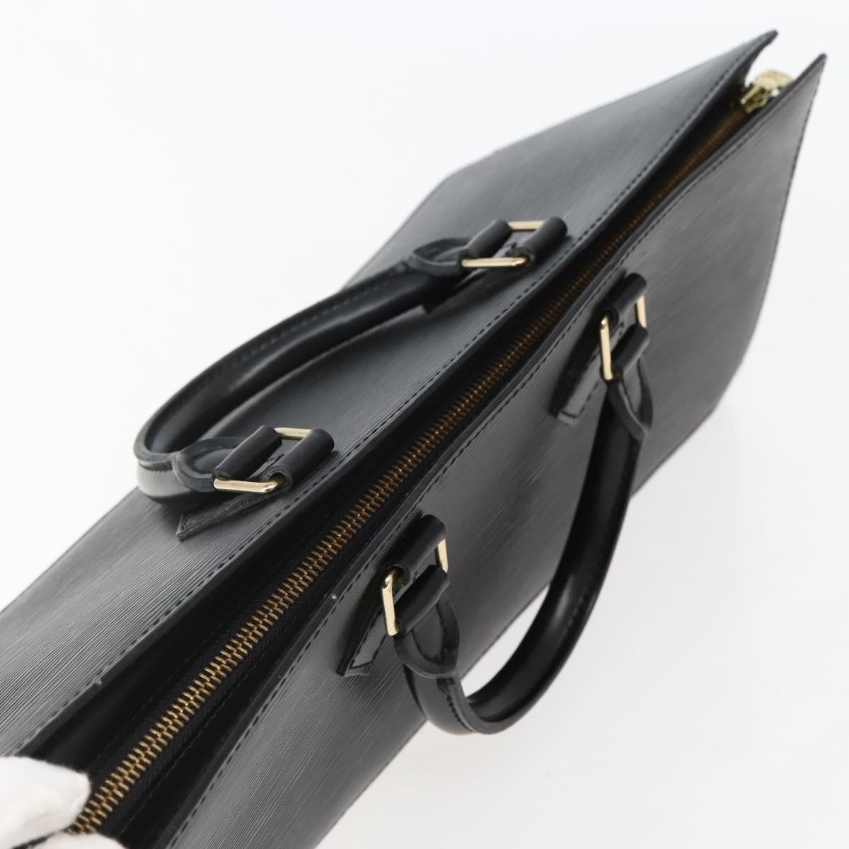 LOUIS VUITTON Epi Sac Triangle Hand Bag Black M52092 LV Auth 144109