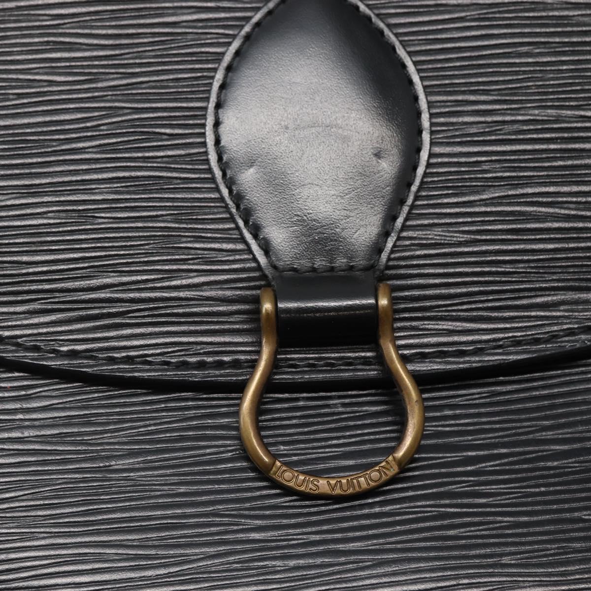 LOUIS VUITTON Epi Monogram Saint Cloud GM Bag Black Noir M52192 LV Auth 144110