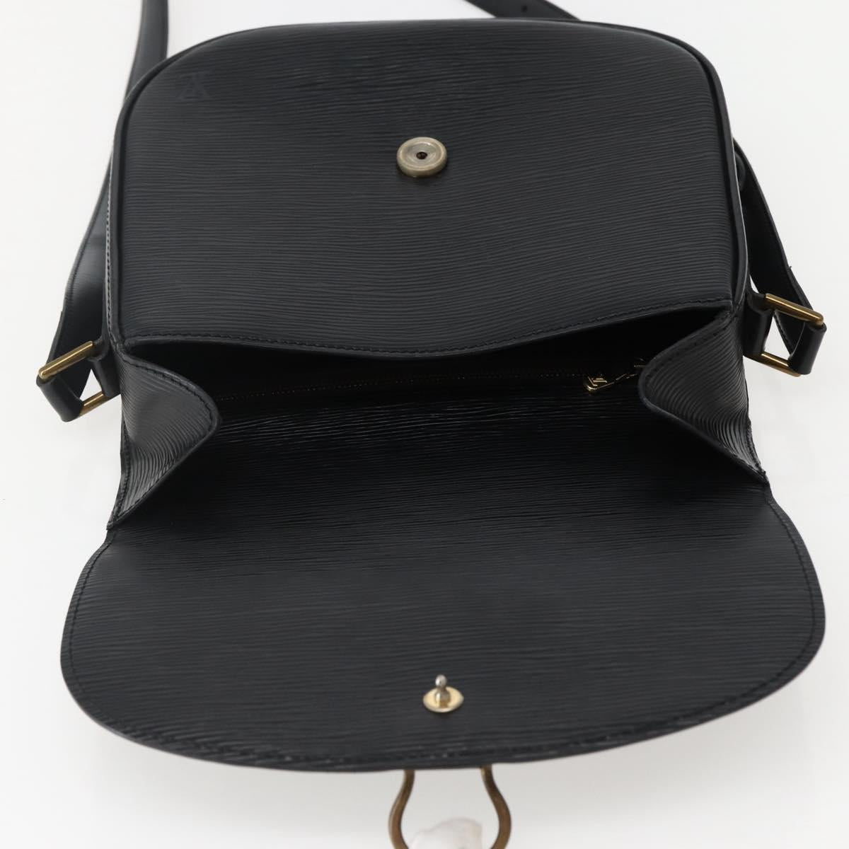 LOUIS VUITTON Epi Monogram Saint Cloud GM Bag Black Noir M52192 LV Auth 144110