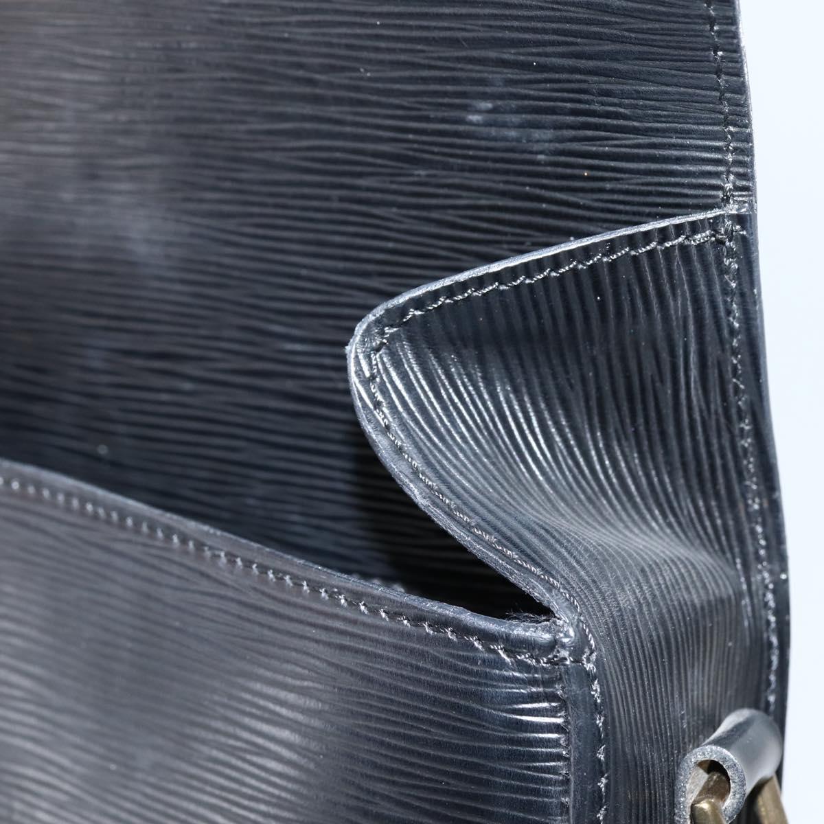 LOUIS VUITTON Epi Monogram Saint Cloud GM Bag Black Noir M52192 LV Auth 144110