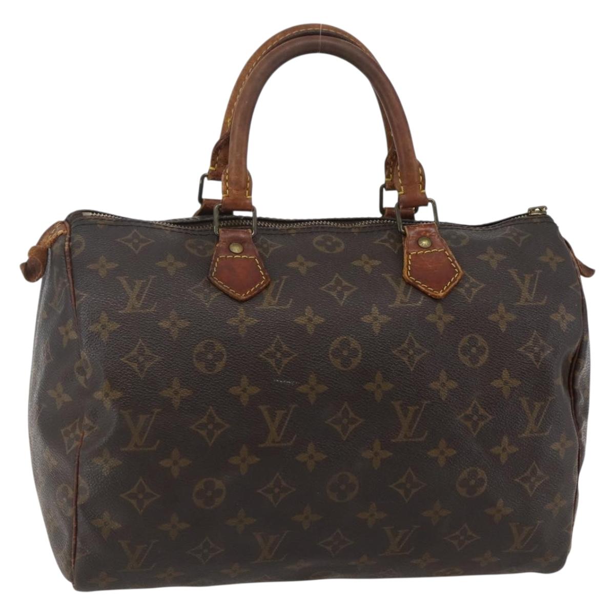 LOUIS VUITTON Monogram Speedy 30 Hand Bag M41526 LV Auth 144116
