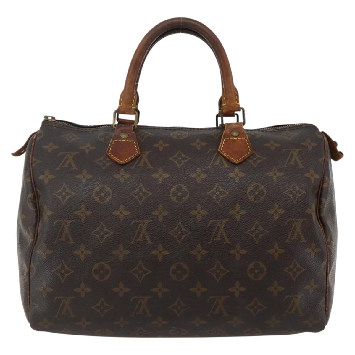 LOUIS VUITTON Monogram Speedy 30 Hand Bag M41526 LV Auth 144116