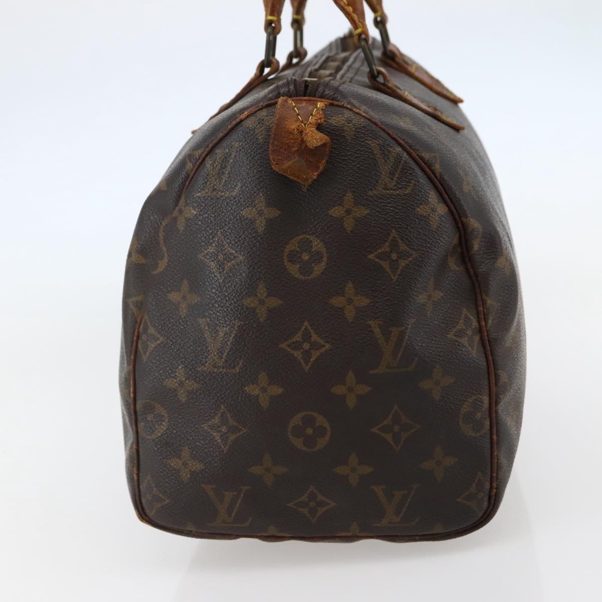 LOUIS VUITTON Monogram Speedy 30 Hand Bag M41526 LV Auth 144116