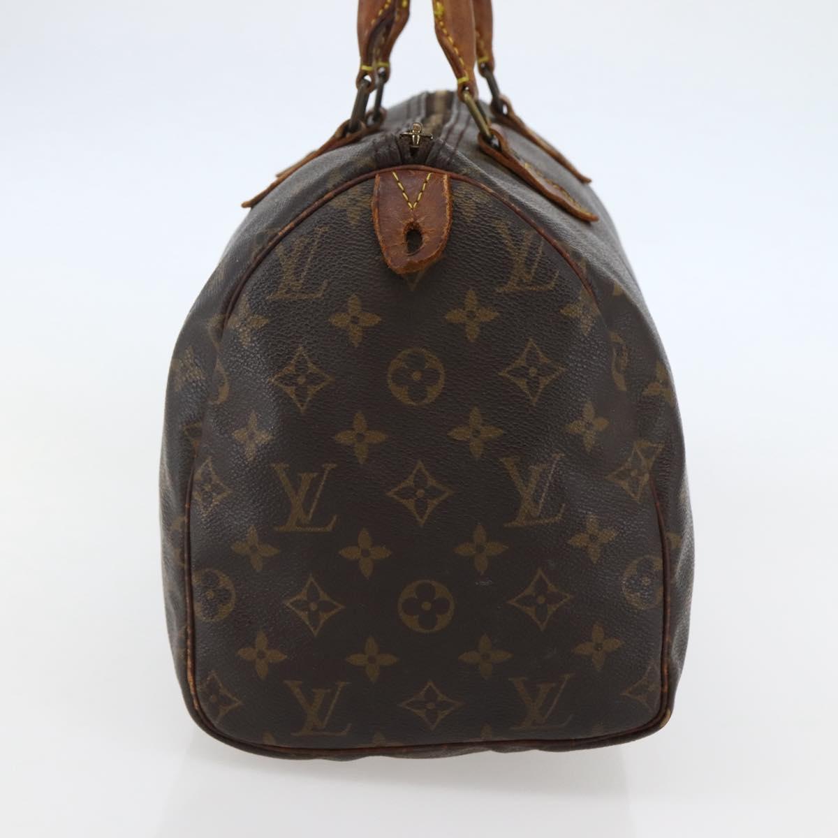 LOUIS VUITTON Monogram Speedy 30 Hand Bag M41526 LV Auth 144116