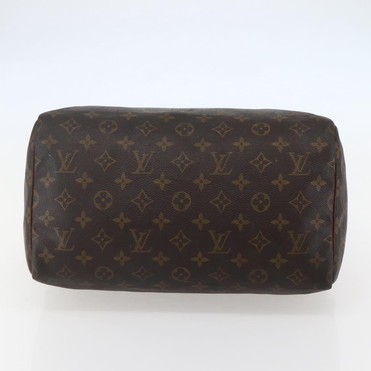 LOUIS VUITTON Monogram Speedy 30 Hand Bag M41526 LV Auth 144116