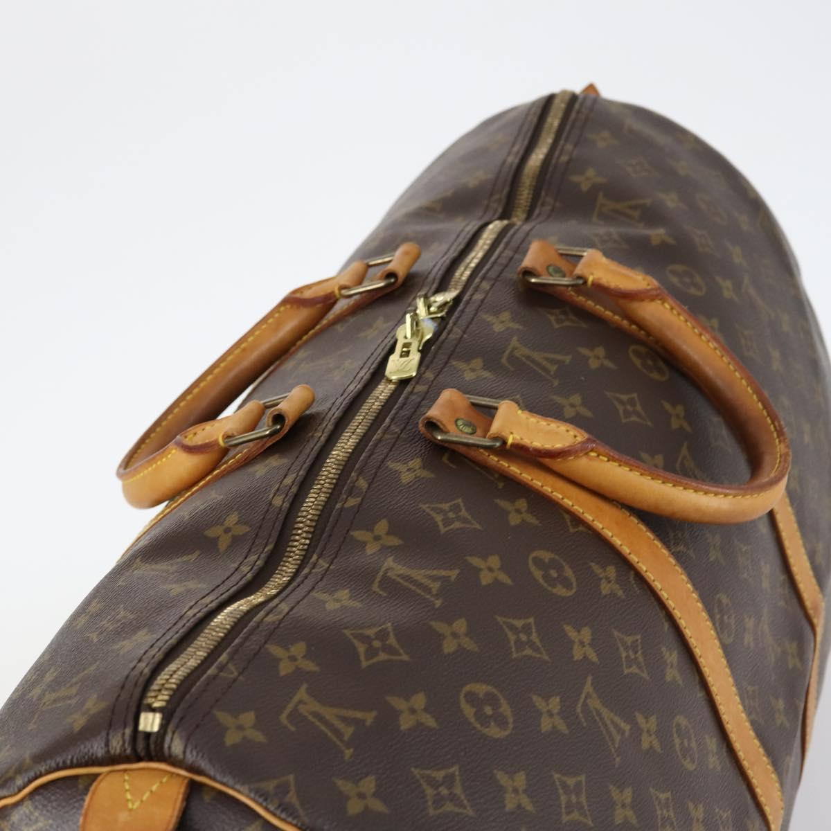 LOUIS VUITTON Monogram Keepall 55 Boston Bag M41424 LV Auth 144118
