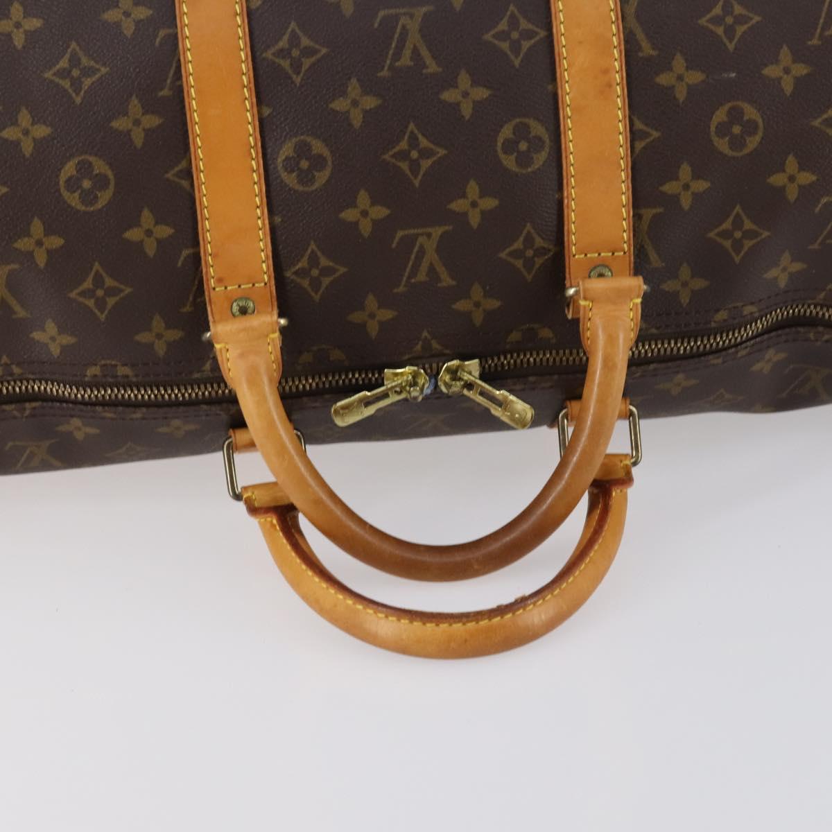 LOUIS VUITTON Monogram Keepall 55 Boston Bag M41424 LV Auth 144118