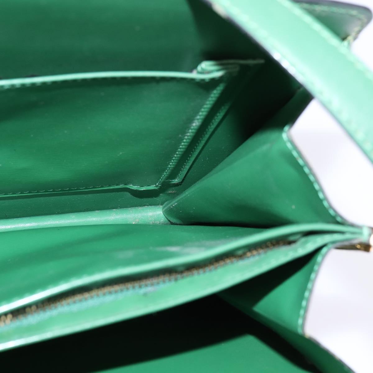 LOUIS VUITTON Epi Capuchin Shoulder Bag Green M52344 LV Auth 144120