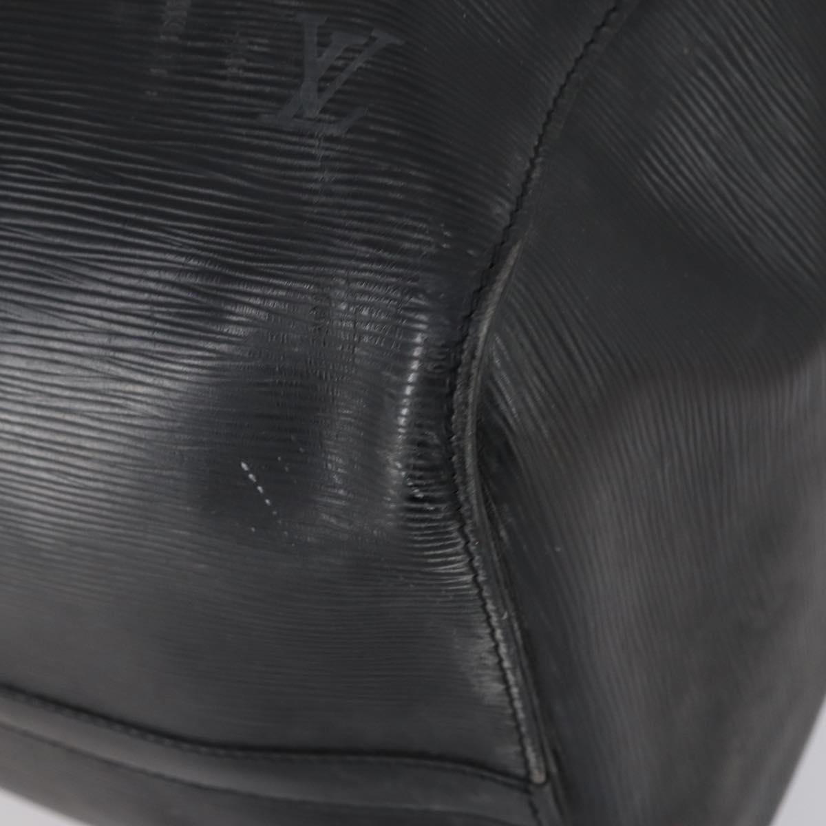 LOUIS VUITTON Epi Keepall 55 Boston Bag Noir Black M42952 LV Auth 144122
