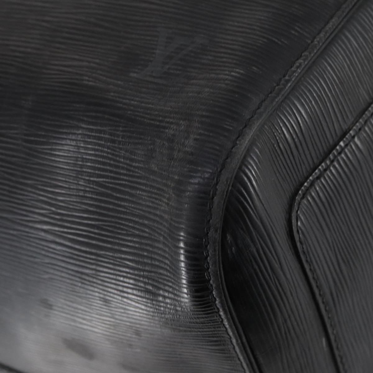 LOUIS VUITTON Epi Keepall 55 Boston Bag Noir Black M42952 LV Auth 144122